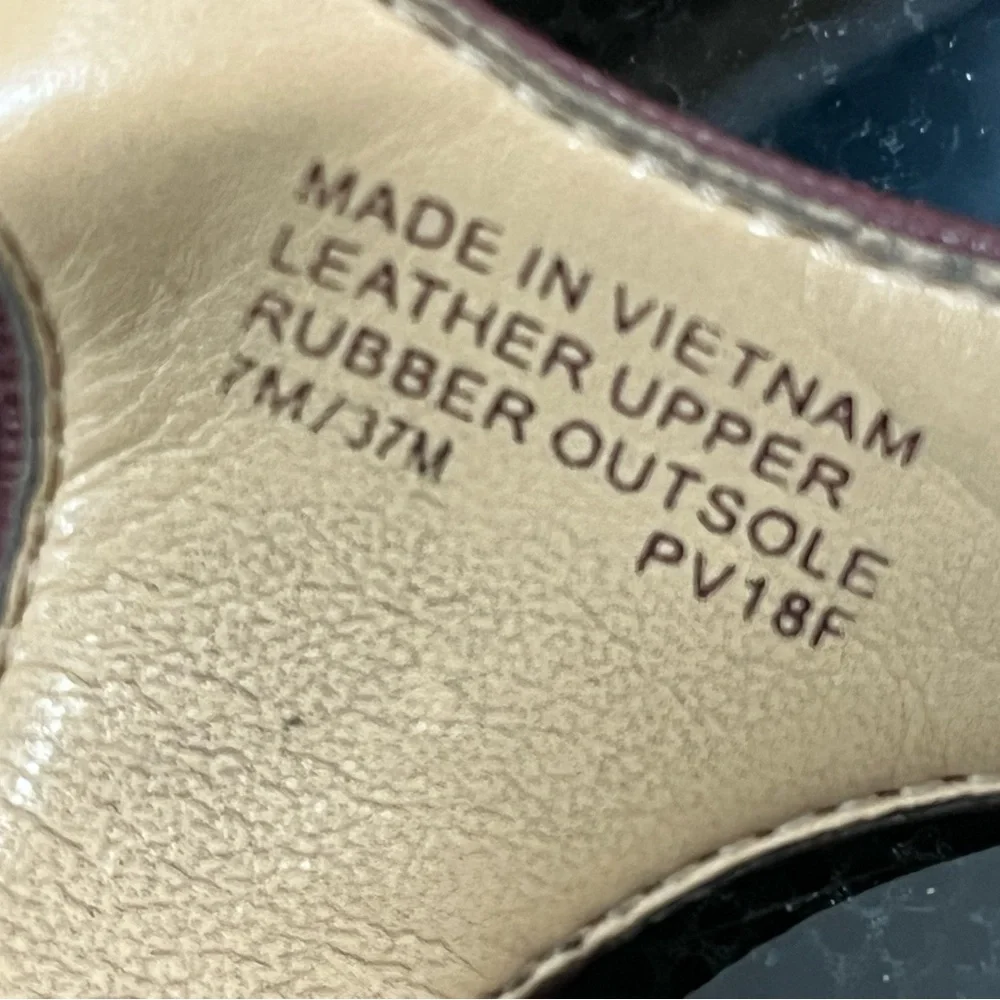 Michael Kors Burgundy Sandals - Picture 3 of 7